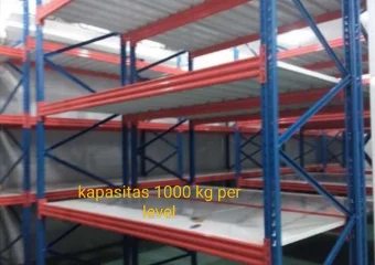 Rak Gudang Heavy kapasitas 1 Ton