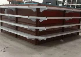 Mejakasir shelving coklat P200 cm 