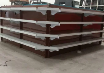 Mejakasir shelving coklat P200 cm 