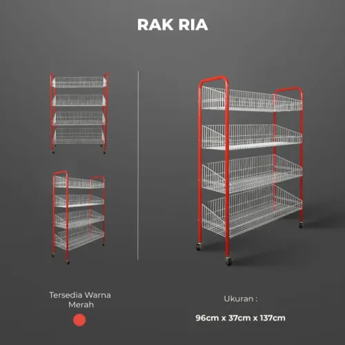 Rak Snack dan Roti Rak Snack SH-RIA  P.70 cm 1 rak_snack_sh_ria